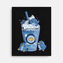 Penguin Iced Coffee-None-Stretched-Canvas-tobefonseca