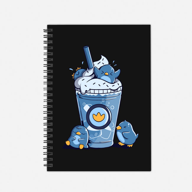 Penguin Iced Coffee-None-Dot Grid-Notebook-tobefonseca