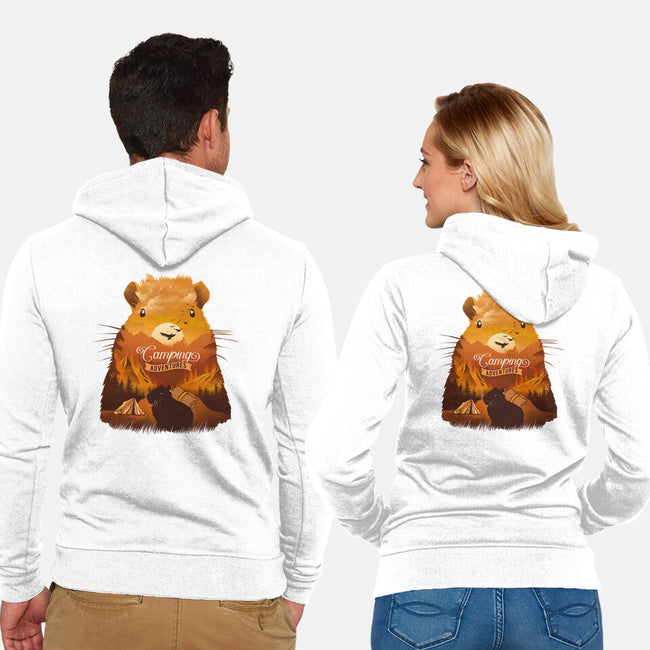 Campybara-Unisex-Zip-Up-Sweatshirt-dandingeroz