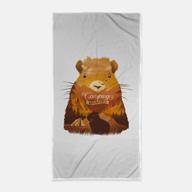 Campybara-None-Beach-Towel-dandingeroz