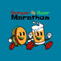 Burger And Beer Marathon-Mens-Basic-Tee-naomori