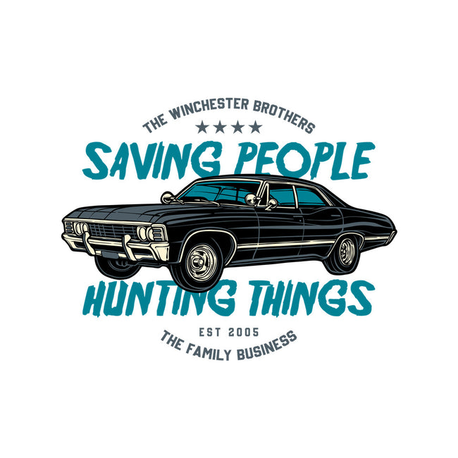 Saving People And Hunting Things-None-Glossy-Sticker-gorillafamstudio