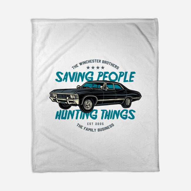 Saving People And Hunting Things-None-Fleece-Blanket-gorillafamstudio