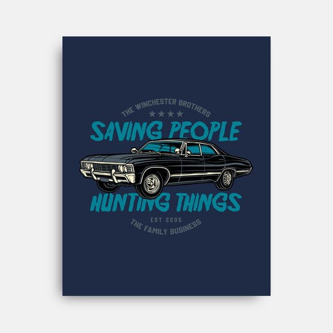 Saving People And Hunting Things-None-Stretched-Canvas-gorillafamstudio