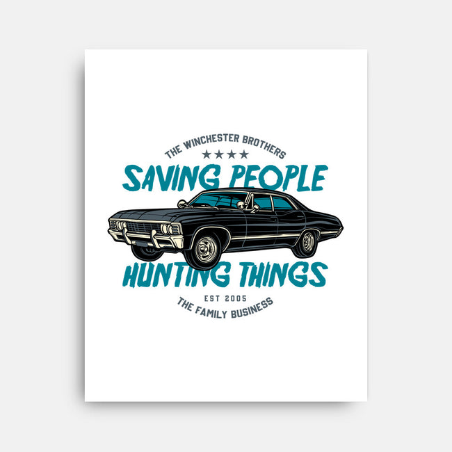 Saving People And Hunting Things-None-Stretched-Canvas-gorillafamstudio