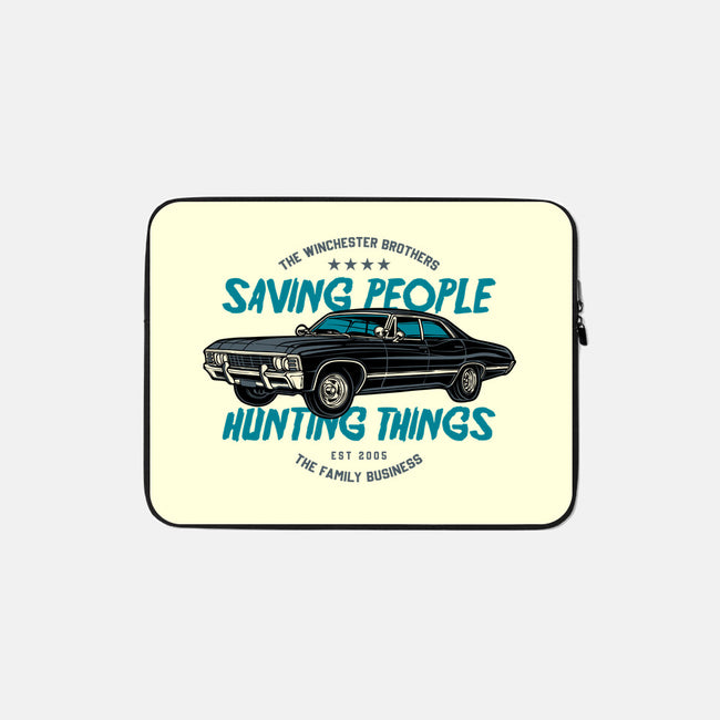 Saving People And Hunting Things-None-Zippered-Laptop Sleeve-gorillafamstudio