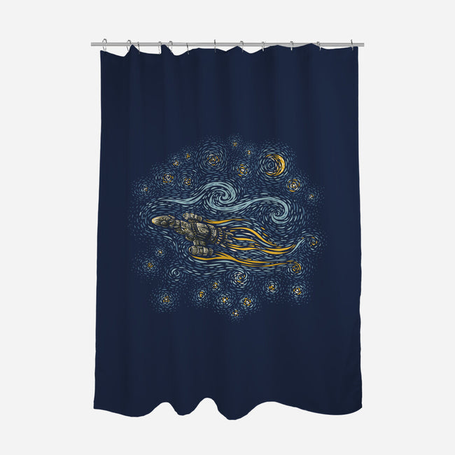Shiny Night-None-Polyester-Shower Curtain-kg07