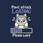 Panic Attack Loading-Womens-Fitted-Tee-NemiMakeit
