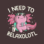 I Need To Relaxalotl-None-Memory Foam-Bath Mat-koalastudio