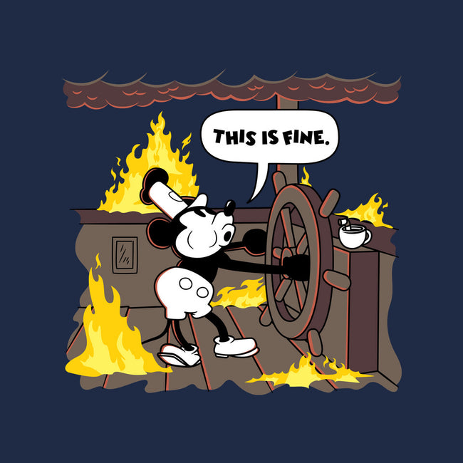 Everything's Fine On The Steamboat-None-Glossy-Sticker-rocketman_art