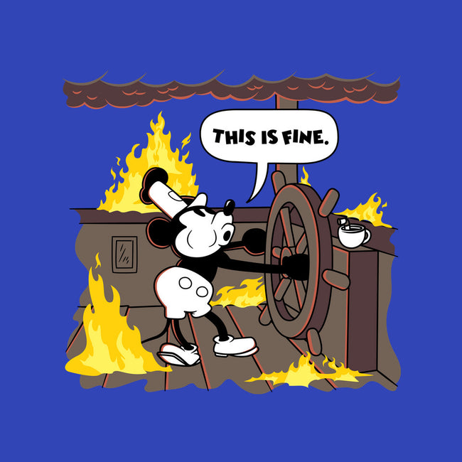 Everything's Fine On The Steamboat-Womens-Off Shoulder-Tee-rocketman_art