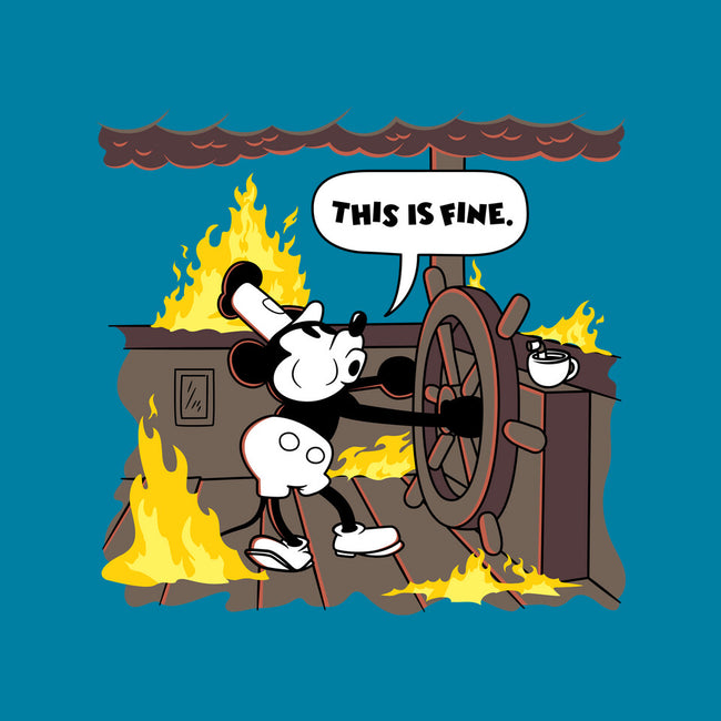 Everything's Fine On The Steamboat-None-Glossy-Sticker-rocketman_art