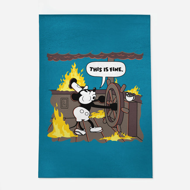 Everything's Fine On The Steamboat-None-Indoor-Rug-rocketman_art