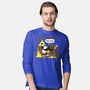 Everything's Fine On The Steamboat-Mens-Long Sleeved-Tee-rocketman_art