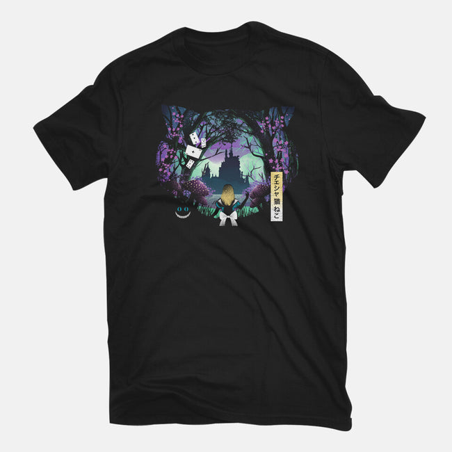 Wonderland Cat-Mens-Premium-Tee-dandingeroz