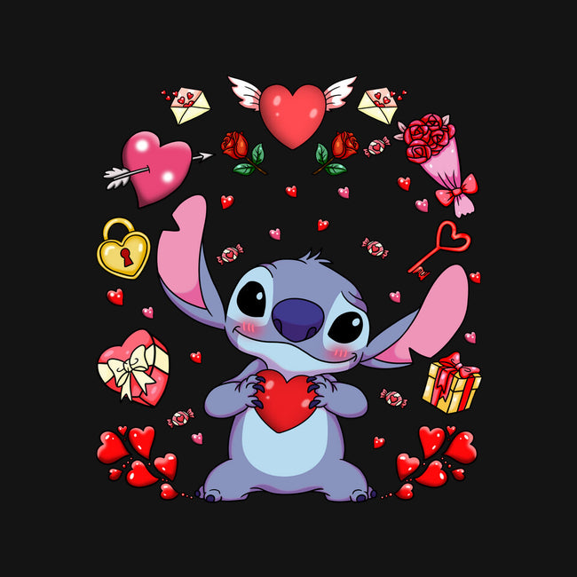 Stitch's Valentine-Mens-Basic-Tee-JamesQJO