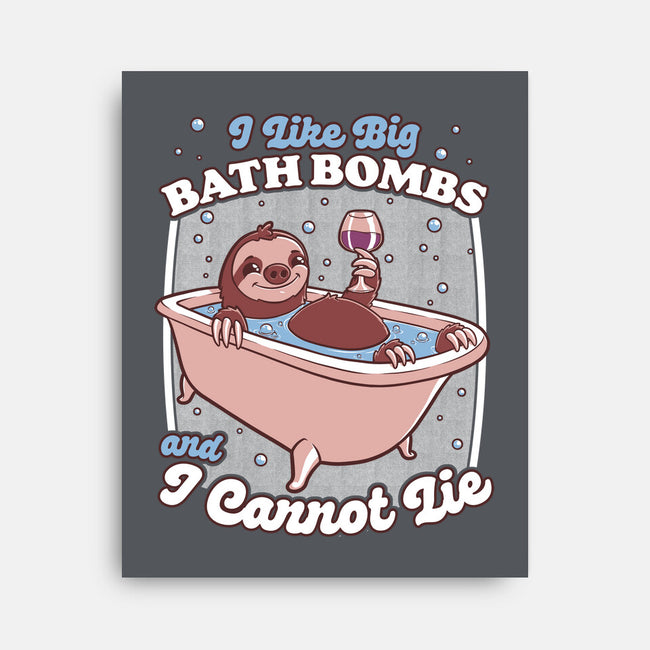 Relax Sloth Bubble Bathtub-None-Stretched-Canvas-Studio Mootant