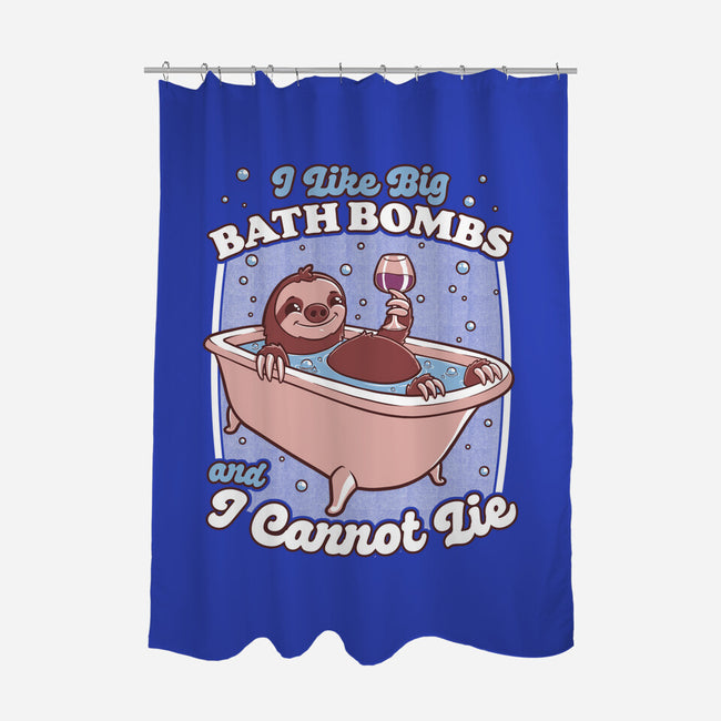 Relax Sloth Bubble Bathtub-None-Polyester-Shower Curtain-Studio Mootant
