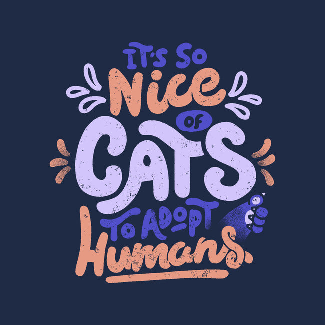 Cats Adopt Humans-Youth-Basic-Tee-tobefonseca