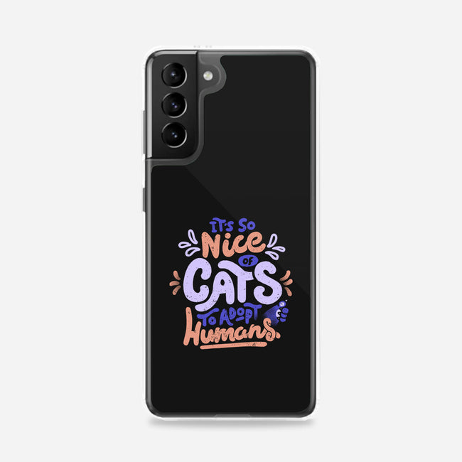 Cats Adopt Humans-Samsung-Snap-Phone Case-tobefonseca