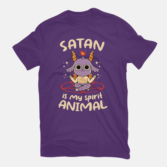 Satan Is My Spirit Animal-Womens-Basic-Tee-tobefonseca