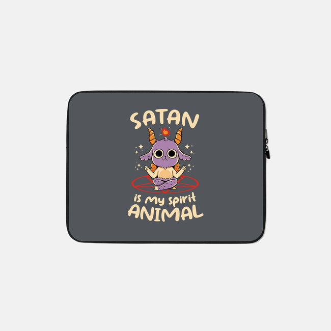 Satan Is My Spirit Animal-None-Zippered-Laptop Sleeve-tobefonseca