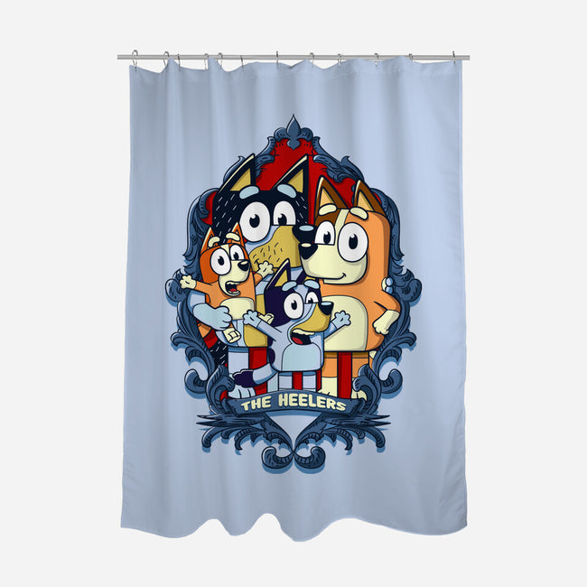 Heeler Family Portrait-None-Polyester-Shower Curtain-Xentee