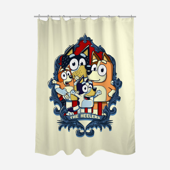 Heeler Family Portrait-None-Polyester-Shower Curtain-Xentee