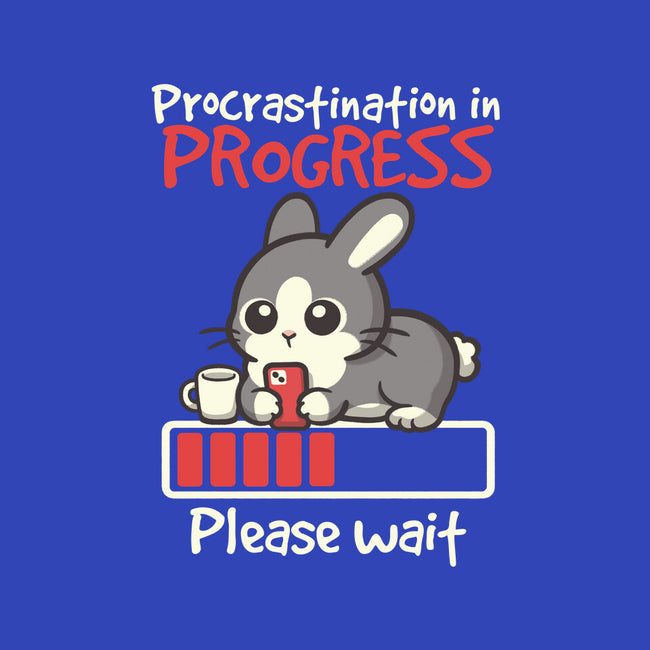 Bunny Procrastination In Progress-None-Glossy-Sticker-NemiMakeit