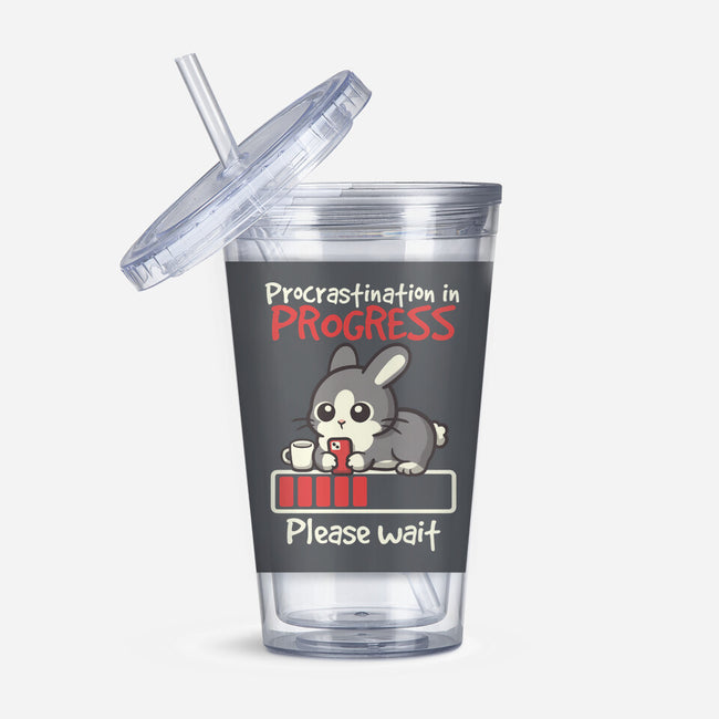 Bunny Procrastination In Progress-None-Acrylic Tumbler-Drinkware-NemiMakeit