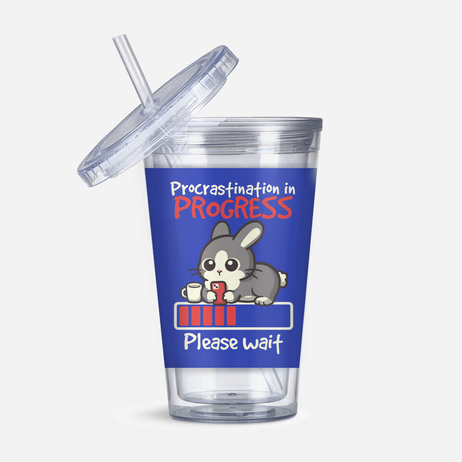 Bunny Procrastination In Progress-None-Acrylic Tumbler-Drinkware-NemiMakeit