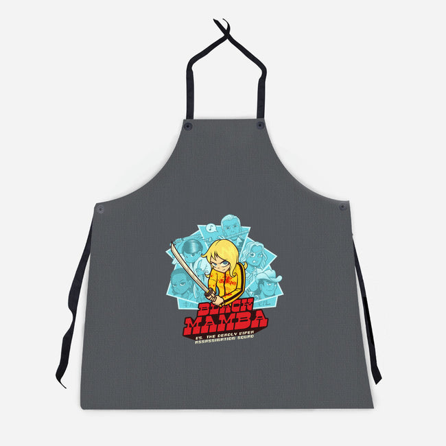 Black Mamba Vs The Deadly Vipers-Unisex-Kitchen-Apron-kgullholmen