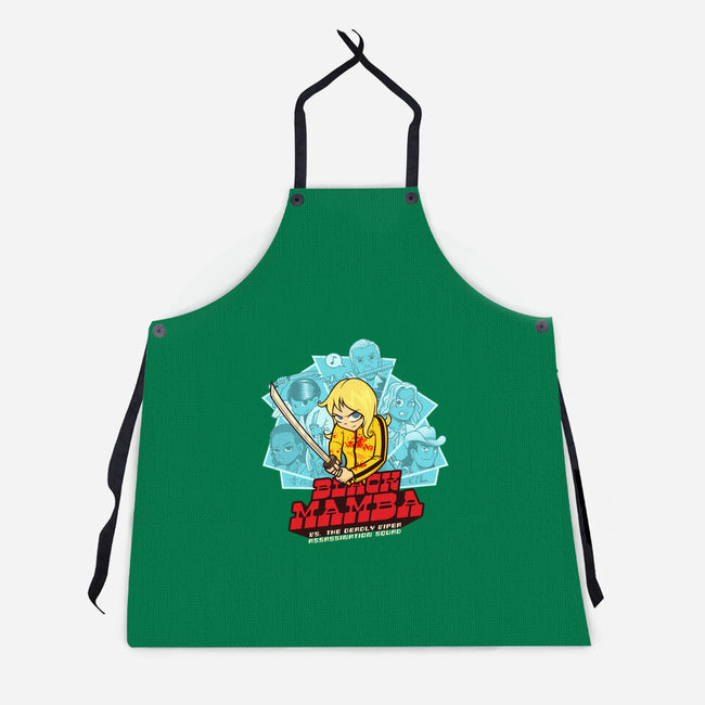Black Mamba Vs The Deadly Vipers-Unisex-Kitchen-Apron-kgullholmen