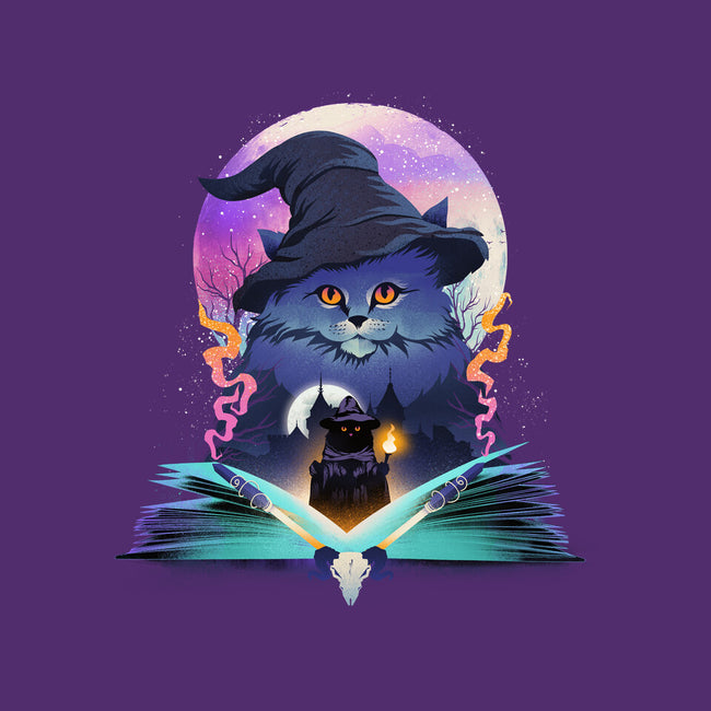 Book Of Cat Wizard-None-Matte-Poster-dandingeroz