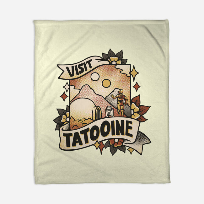 Visit Tatooine Tattoo-None-Fleece-Blanket-tobefonseca