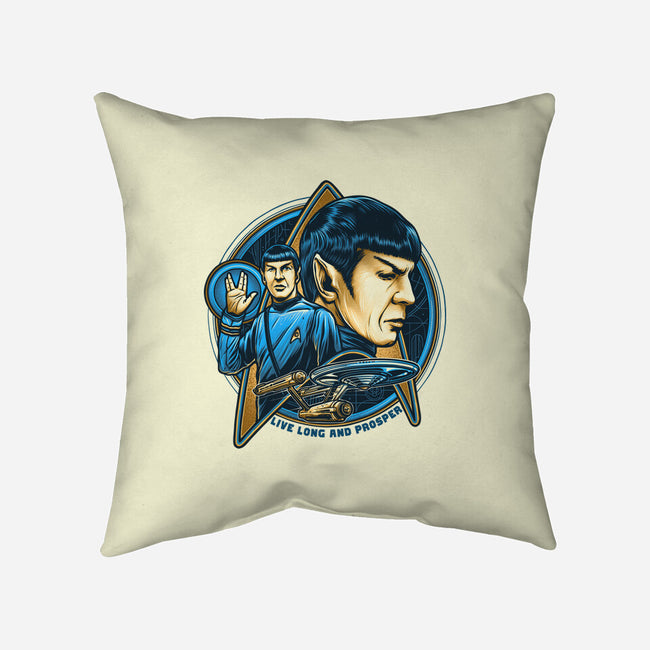 Live And Prosper-None-Removable Cover-Throw Pillow-momma_gorilla