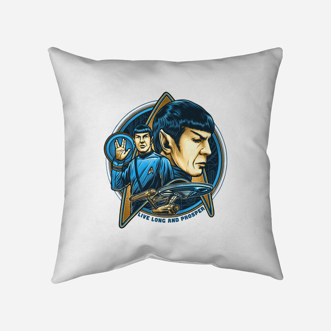 Live And Prosper-None-Removable Cover-Throw Pillow-momma_gorilla
