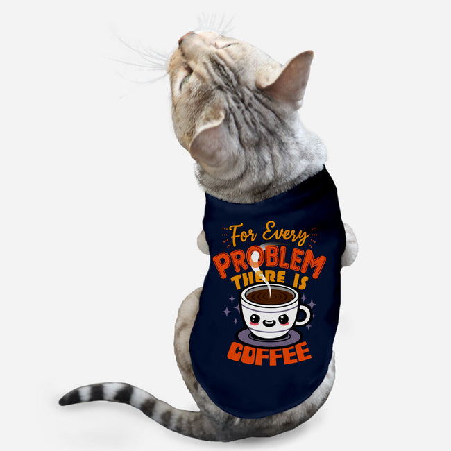 For Every Problem There Is Coffee-Cat-Basic-Pet Tank-Boggs Nicolas