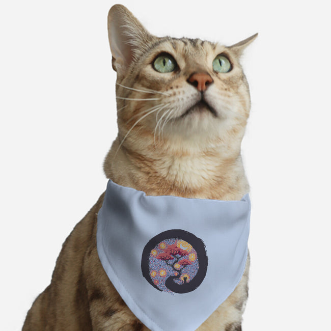 Sumie Starry Night Cat-Cat-Adjustable-Pet Collar-tobefonseca
