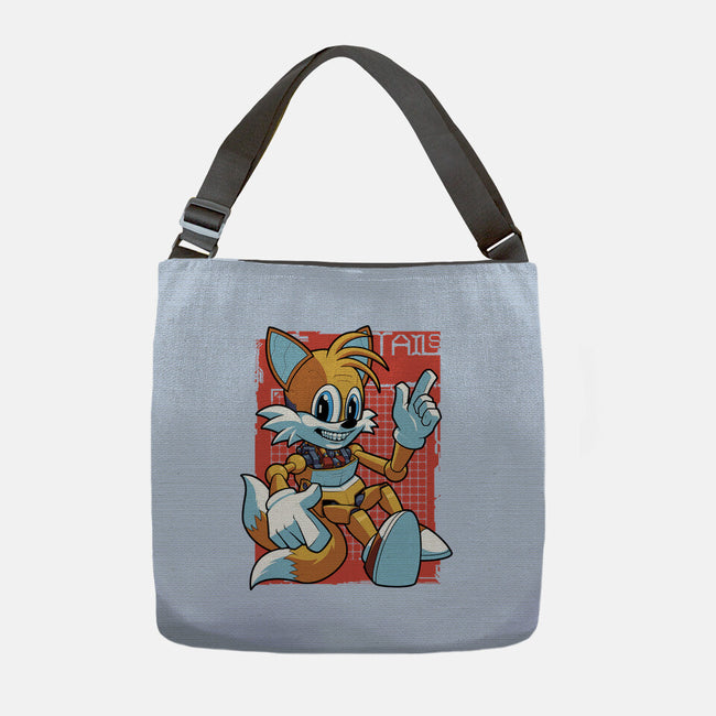 Mecha Orange Fox-None-Adjustable Tote-Bag-Astrobot Invention