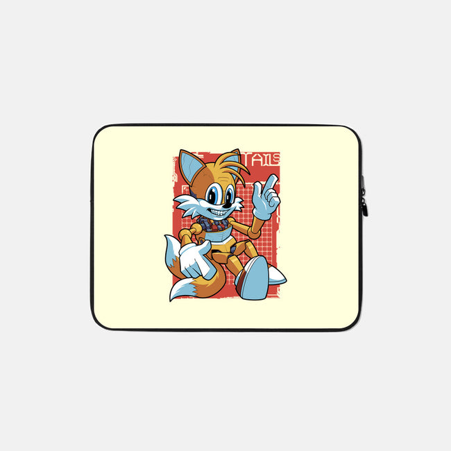 Mecha Orange Fox-None-Zippered-Laptop Sleeve-Astrobot Invention