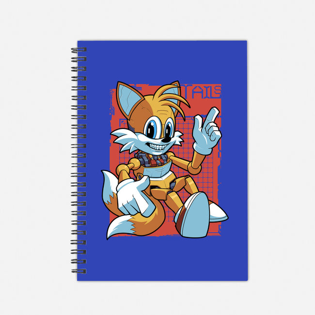 Mecha Orange Fox-None-Dot Grid-Notebook-Astrobot Invention