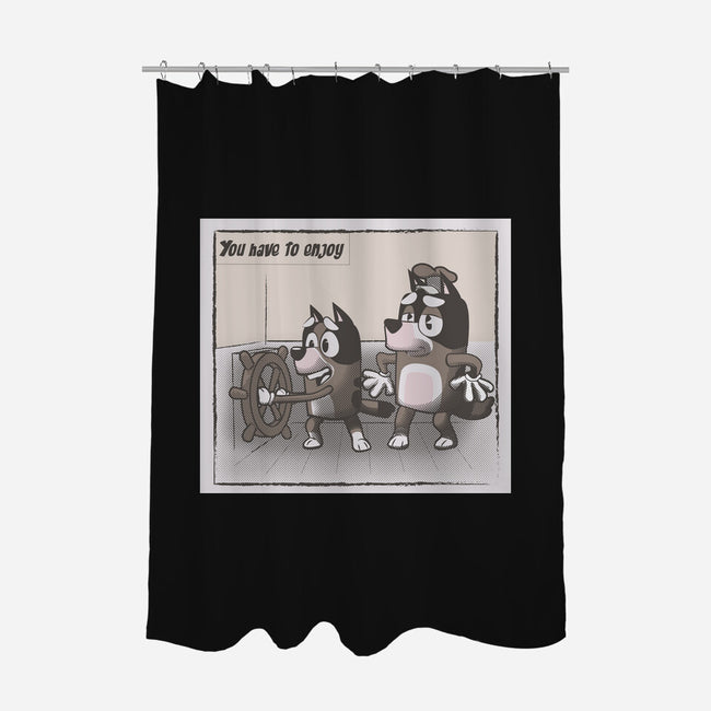 Bluey Have To Enjoy-None-Polyester-Shower Curtain-Samuel