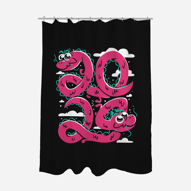 Year Of The Dragon-None-Polyester-Shower Curtain-estudiofitas