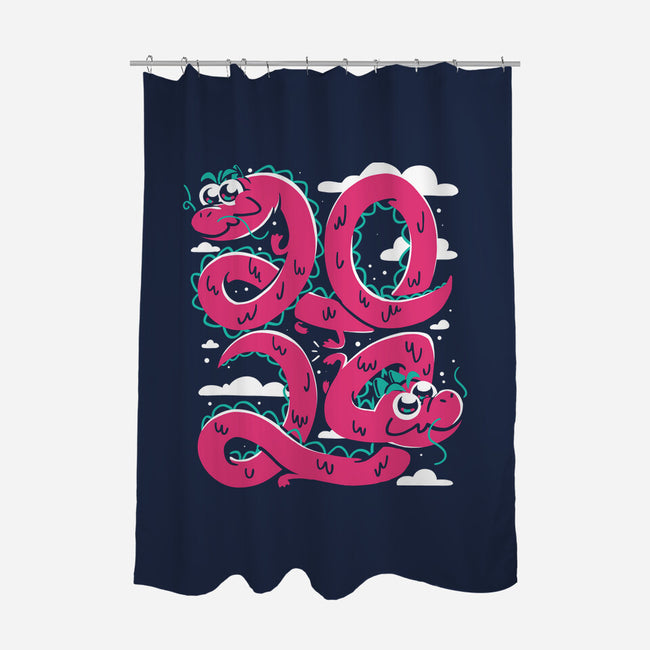 Year Of The Dragon-None-Polyester-Shower Curtain-estudiofitas