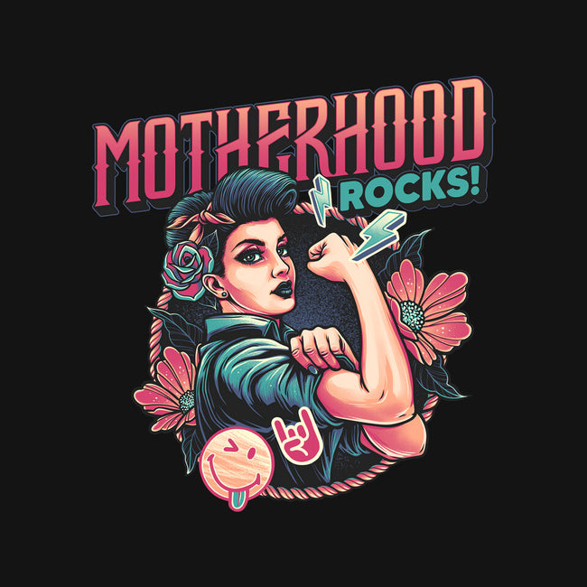 Motherhood Rocks-None-Removable Cover-Throw Pillow-momma_gorilla