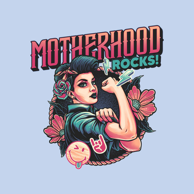Motherhood Rocks-Womens-Basic-Tee-momma_gorilla