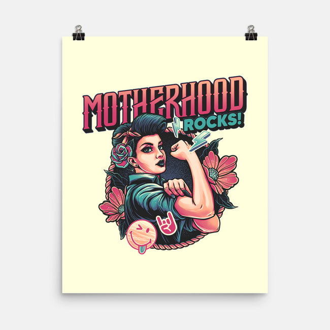 Motherhood Rocks-None-Matte-Poster-momma_gorilla
