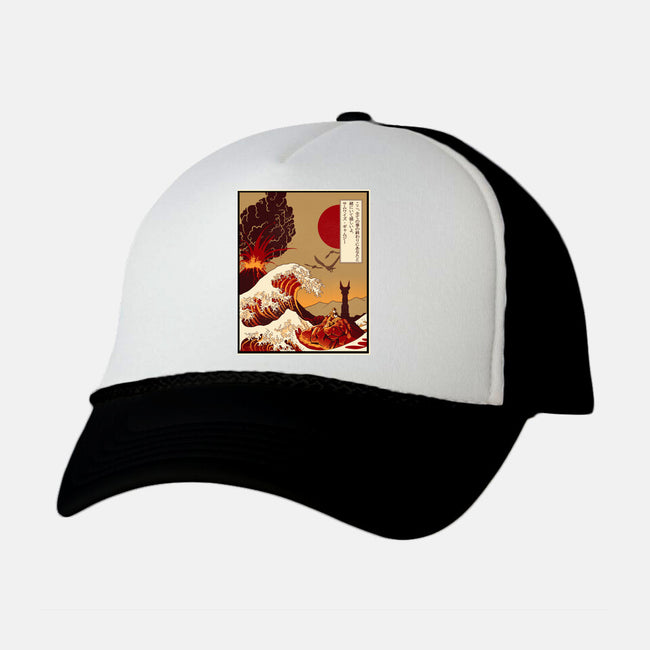 Here At The End Of All Things-Unisex-Trucker-Hat-daobiwan