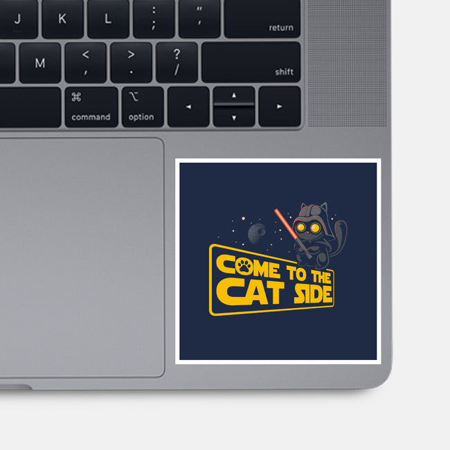 Come To The Cat Side-None-Glossy-Sticker-erion_designs